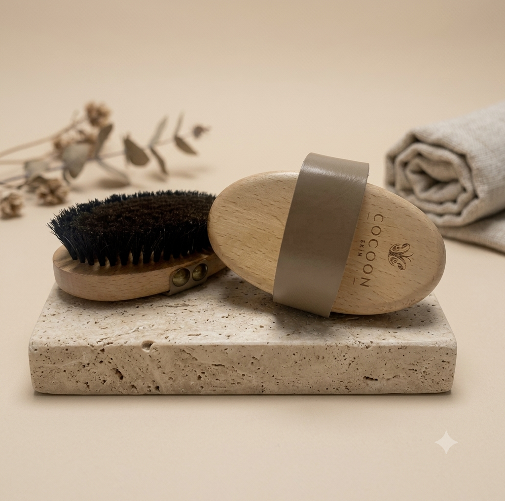 Gold Copper Dry Body Brush