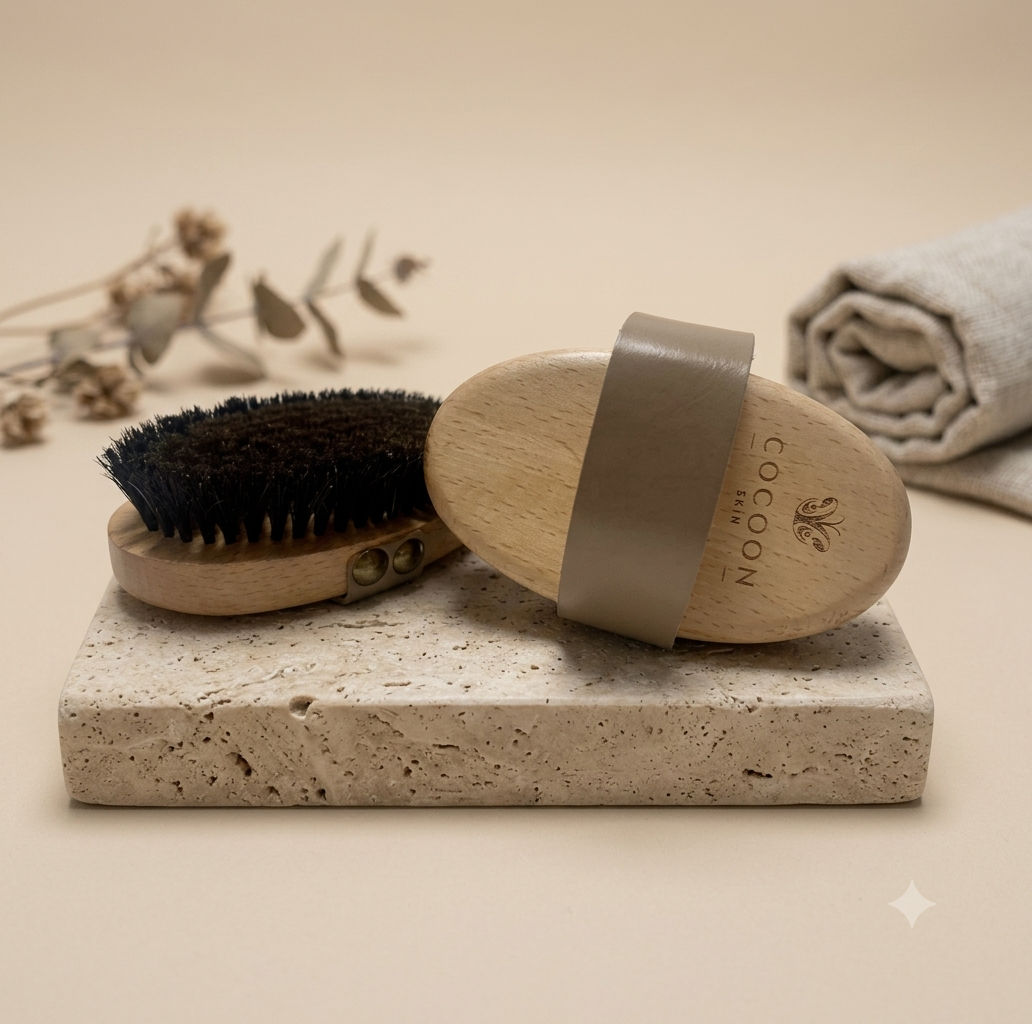 Gold Copper Dry Body Brush