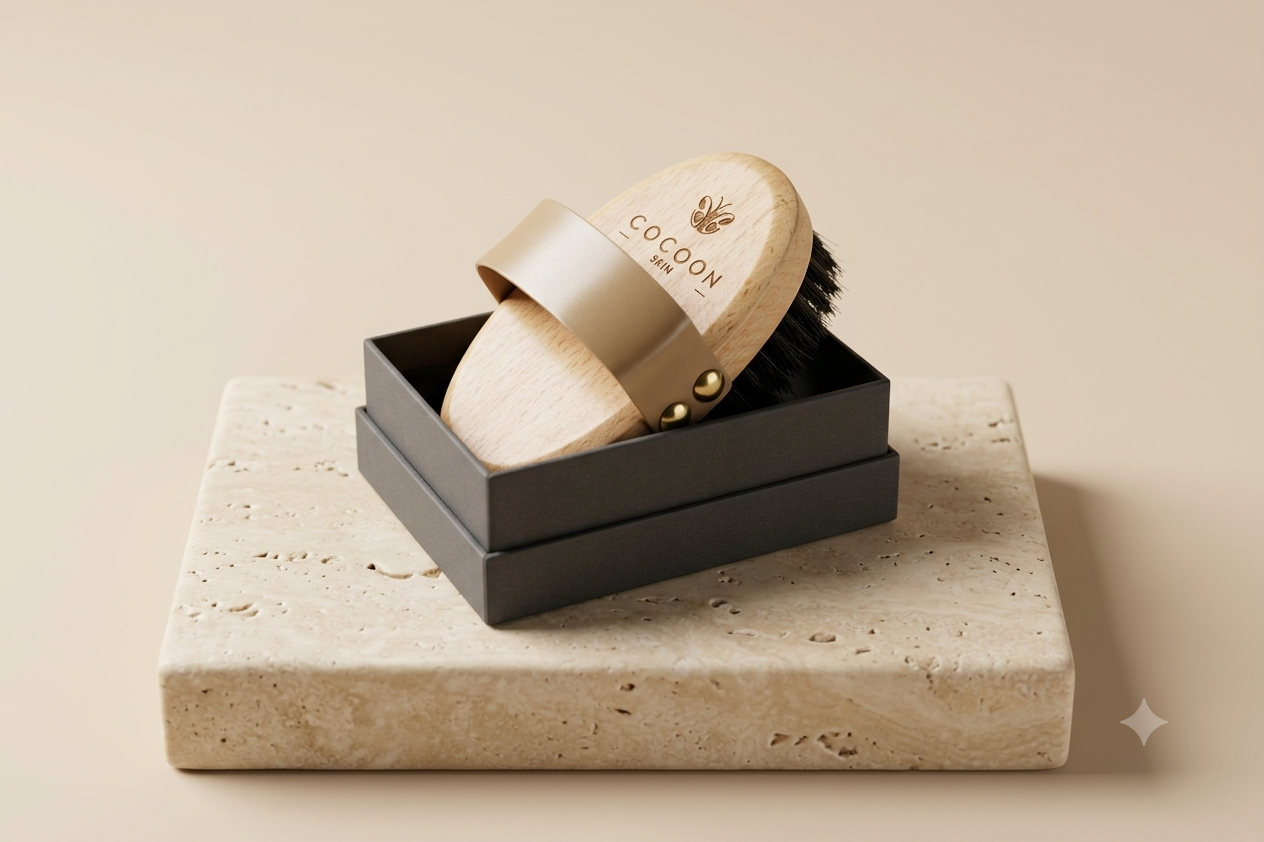 Gold Copper Dry Body Brush