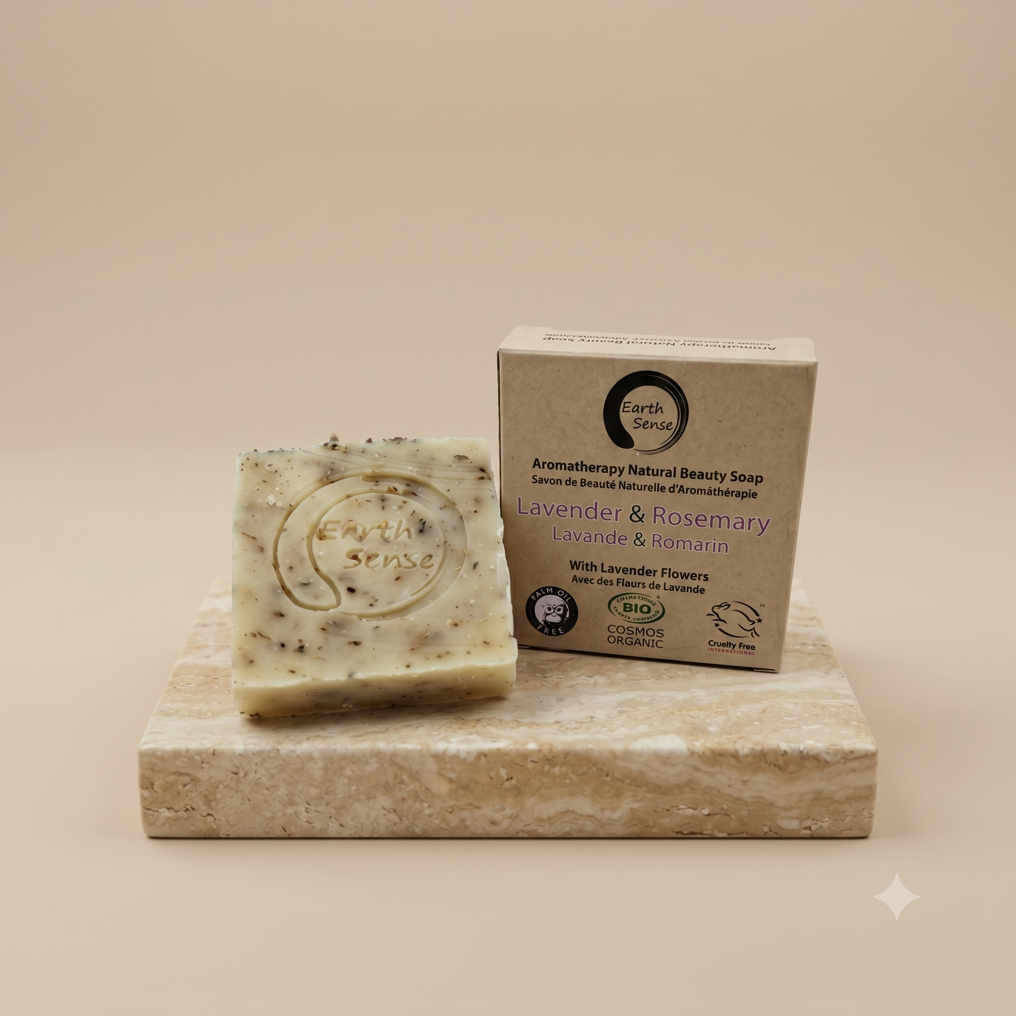 Organic Solid Soap - Lavender & Rosemary