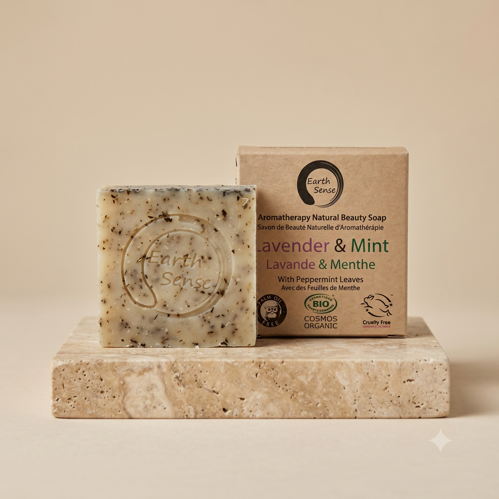 Organic Solid Soap - Lavender & Shredded Mint