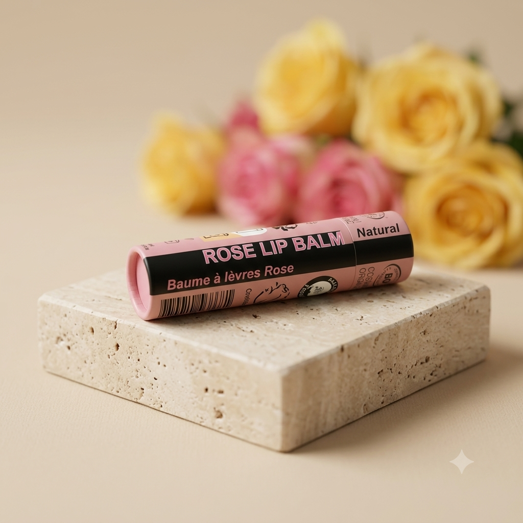 Organic Rose Lip Balm 15ml