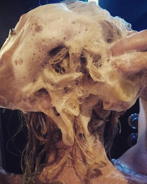 Organic Solid Soap - Sandalwood with Shredded Comfrey Leaves