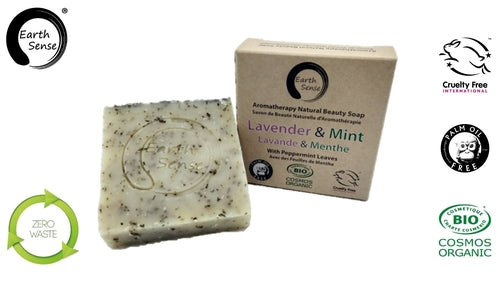 Organic Solid Soap - Lavender & Shredded Mint