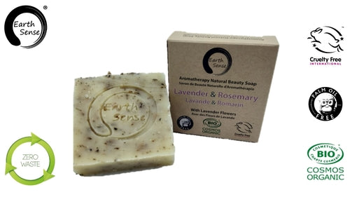 Organic Solid Soap - Lavender & Rosemary with Lavender
