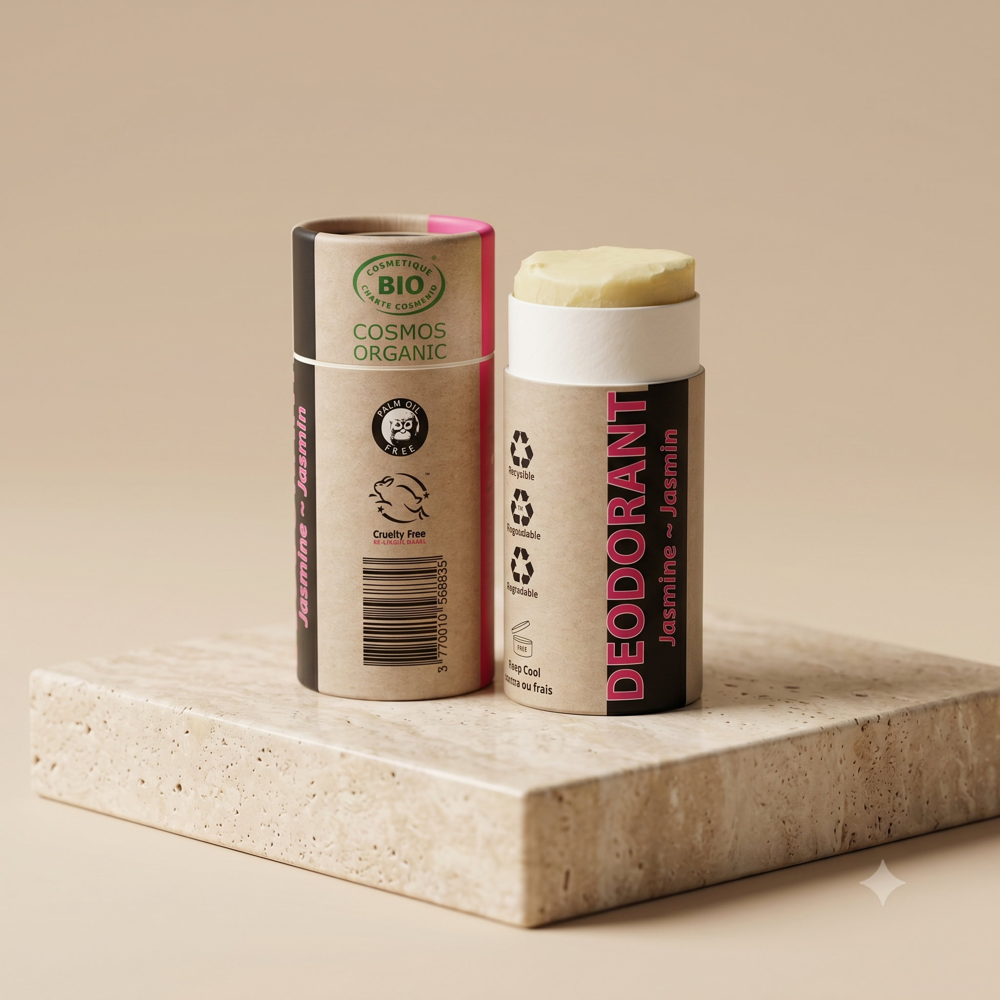 Organic Natural Deodorant - Jasmine (100ml)
